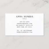 Blauwe krab visitekaartje (Achterkant)