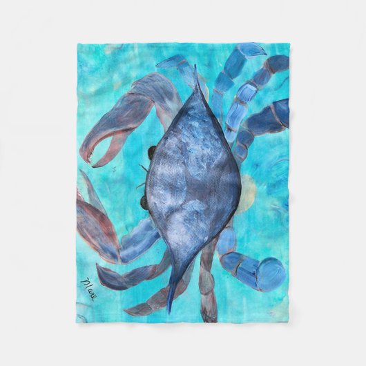 Blauwe krab vlooien deken (Voorkant)