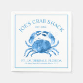 Blauwe krab Waterverf illustratie Servet (Voorkant)