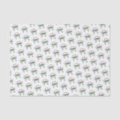 Blauwe krab Waterverf Pattern Beach Tissuepapier (Voorkant)