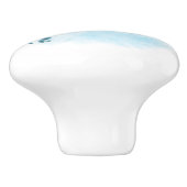 Blauwe krab Waterverf strand Keramische Knop (Zijkant)