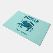 Blauwe krab Welkomstdeur Mat Doormat (Schuin)
