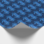 Blauwe krab Zeeduivel Cadeaupapier (Hoek)