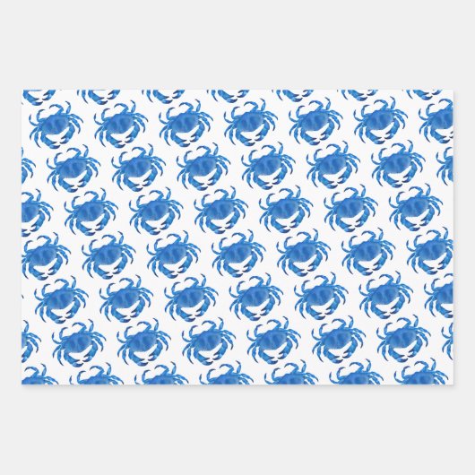 Blauwe krab Zeeduivel Inpakpapier Vel (Voorkant 2)
