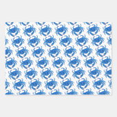 Blauwe krab Zeeduivel Inpakpapier Vel (Voorkant)