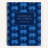 Blauwe krab Zeeduivel Notitieboek (Voorkant)