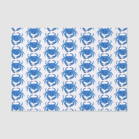 Blauwe krab Zeeduivel Tissuepapier (Voorkant)