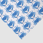 Blauwe krab Zeeduivel Tissuepapier (Detail)