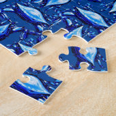 Blauwe krabben Jigzaag Puzzle Daisy Legpuzzel (Zijkant)