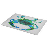 Blauwe krabben, snijvlak snijplank (Hoek)