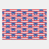 Blauwe krabbetjes inpakpapier vel (Voorkant)