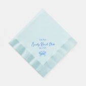 Blauwe krabboil, gepersonaliseerd servetten (Hoek)