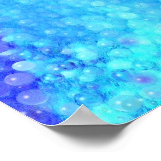 Blauwe kracht poster (Hoek)