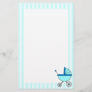 Blauwe krampen voor Baby Briefpapier