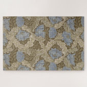 Blauwe krans patroon (door William Morris) Legpuzzel (Horizontaal)