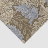 Blauwe krans patroon (door William Morris) Tissuepapier (Detail)