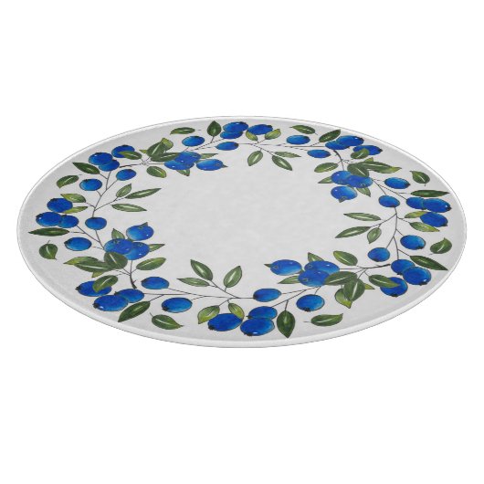 Blauwe krans snijplank (Hoek)