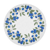 Blauwe krans snijplank (Voorkant)