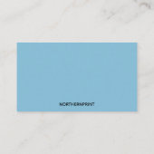 Blauwe krasachtergrond visitekaartje (Achterkant)