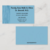 Blauwe krasachtergrond visitekaartje (Voorkant / Achterkant)