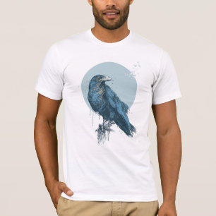 Blauwe kraw T-Shirt