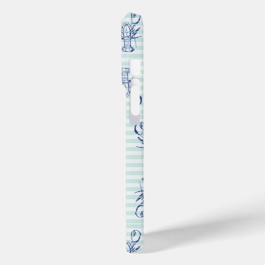 blauwe kreeft Case-Mate iPhone case (Achterkant / Links)