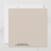 Blauwe kreeft lijn tekening op zandstrand tan kleu kaart (Achterkant)