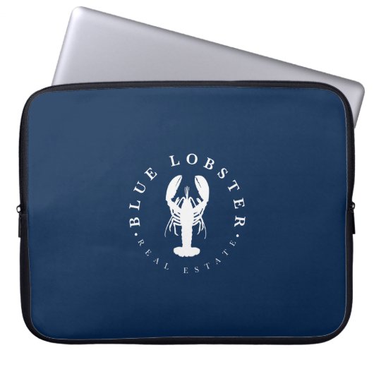 Blauwe Kreeft Marine Laptop/iPad hoes (Voorkant)