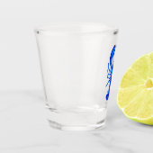 Blauwe Kreeft Shot Glas (Links)