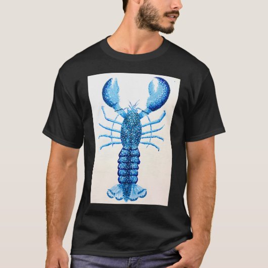 Blauwe Kreeft T-shirt (Voorkant)