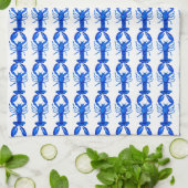 Blauwe Kreeft Theedoek (Gevouwen)
