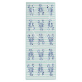 blauwe kreeft wijn cadeautas (Achterkant)