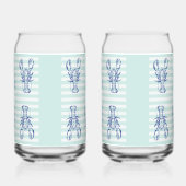 Blauwe Kreeften Blikvorm Glas (Links)