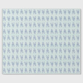 Blauwe Kreeften Cadeaupapier (Vlak)