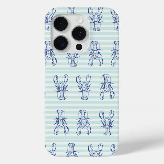 Blauwe Kreeften Case-Mate iPhone Case (Achterkant)