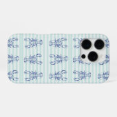 Blauwe Kreeften iPhone Hoesje (Achterkant horizontaal)