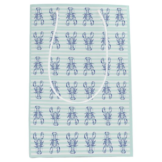Blauwe Kreeften Medium Cadeauzakje (Voorkant)