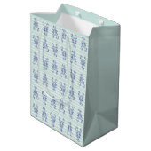 Blauwe Kreeften Medium Cadeauzakje (Achterkant Gekanteld)