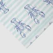 Blauwe Kreeften Tissuepapier (Detail)