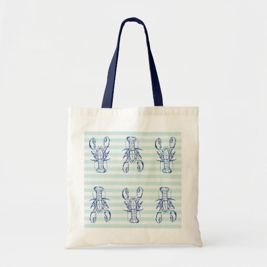 Blauwe Kreeften Tote Bag (Voorkant)