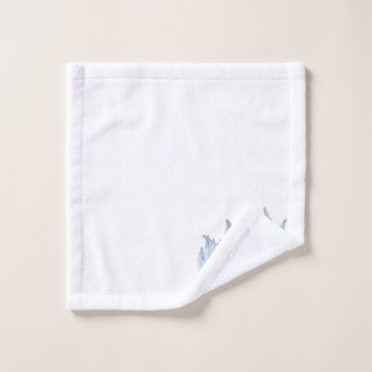 Blauwe krijtstokken op een badkamerhanddoekset bad handdoek (Wasdoekje)