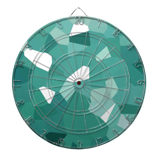 Blauwe kristallen dartbord (Voorkant)