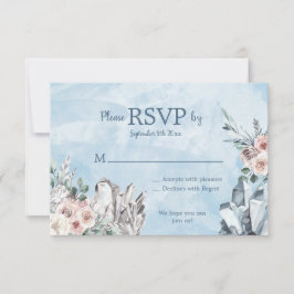 Blauwe Kristallen en Bloemen RSVP