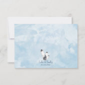 Blauwe Kristallen en Bloemen RSVP (Achterkant)