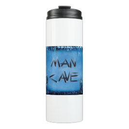 Blauwe kristallen thermosbeker