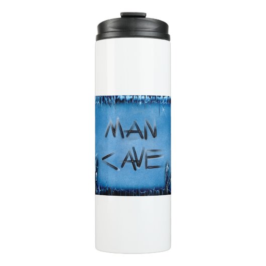 Blauwe kristallen thermosbeker (Voorkant)