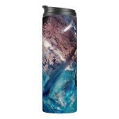 Blauwe kristallen thermosbeker (Geroteerd rechts)