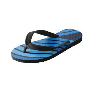 blauwe krommen kinder teenslippers