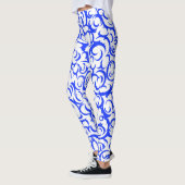 Blauwe krommen leggings (Links)