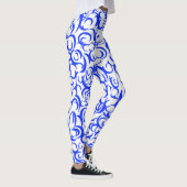 Blauwe krommen leggings (Rechts)